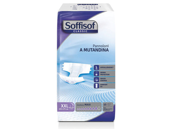 PANNOLONI SOFFISOF CLASSIC incontinenza forte XX-large
