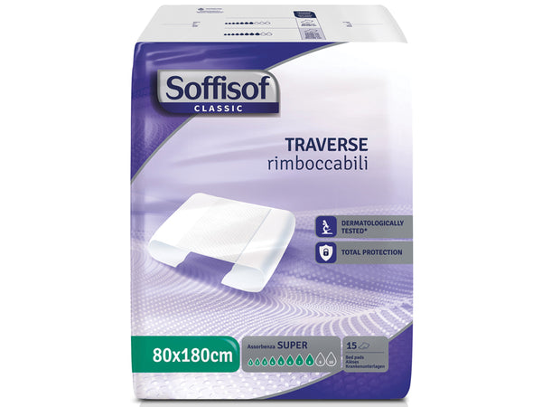 TRAVERSA LETTO ASSORBENTE SOFFISOF 80x180 cm alta assorbenza