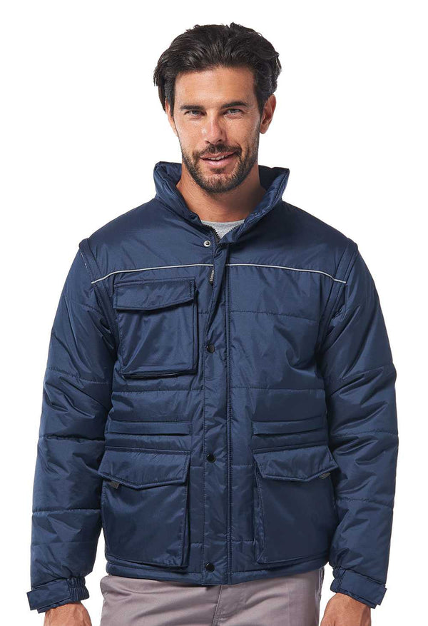 Giacca imbottita BALTIC colore Blu navy — foto ufficiale Logica Professional