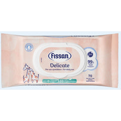 Fissan Salviette Baby pz 70 Delicate Bipack pz 2 – Cartone 6 pz