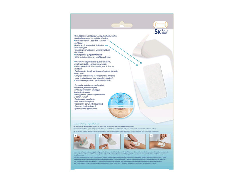 3M Tegaderm + Pad medicazione trasparente sterile 9x15 cm (3589NP) - immagine 2