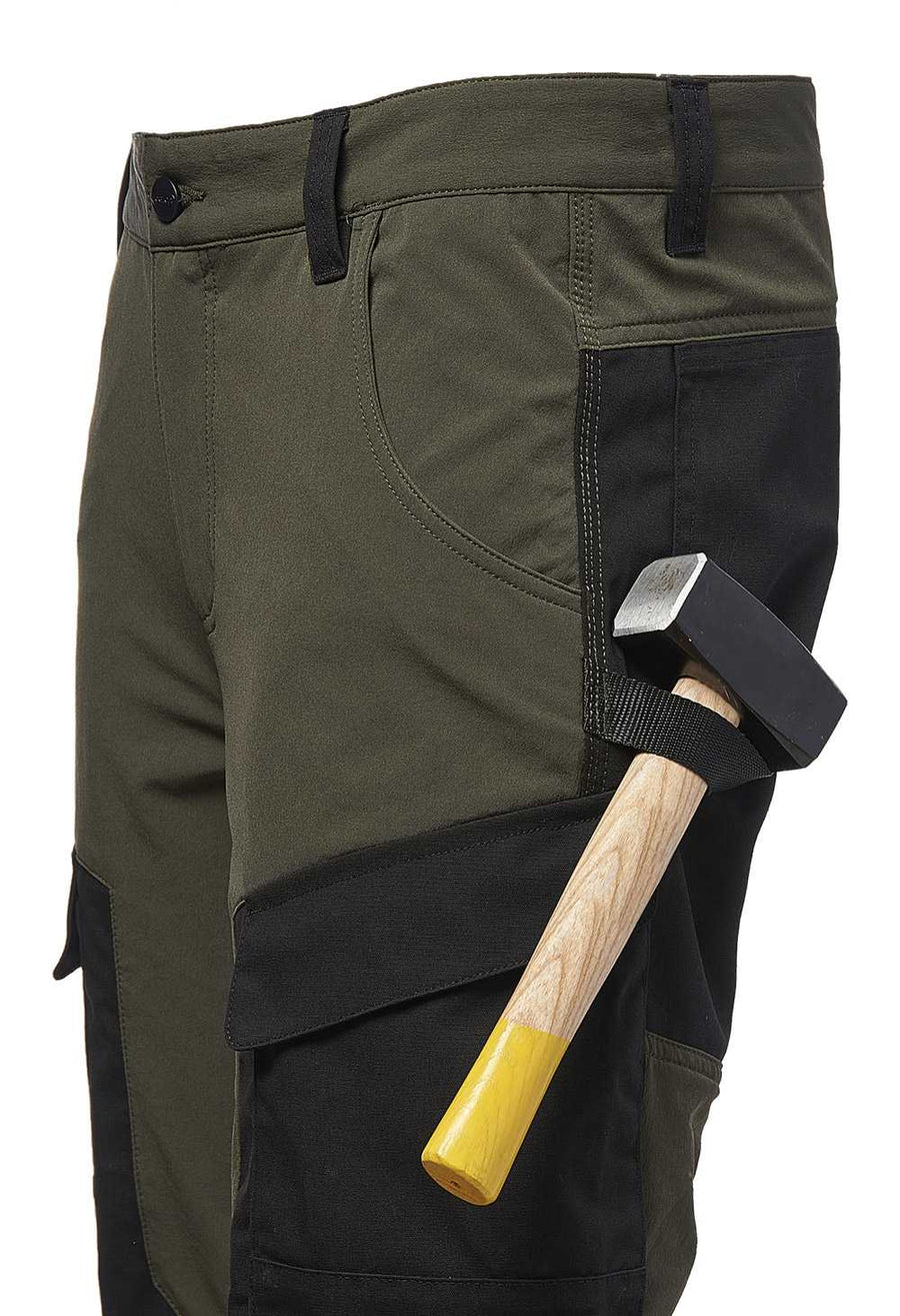 Pantalone tecnico OLIVAR colore Verde militare — foto ufficiale Logica Professional