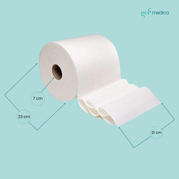 2 Rotoli Carta Asciugatutto - 1600 Strappi - 117 Metri per Rotolo - 2 Veli - Pura Cellulosa - Bobina Carta Casa Extra Spessa - Made in Italy