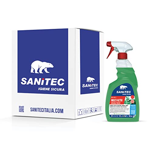 Multi Active 1821-S SANITEC - Disinfettante Multiuso Presidio Medico Chirurgico Reg. 20058 - 6 Flaconi 750ml
