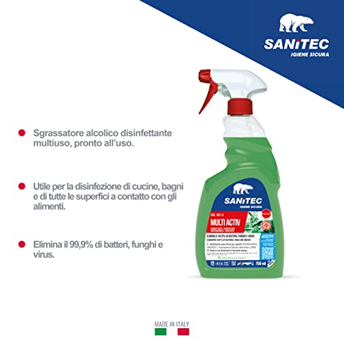 Multi Active 1821-S SANITEC PMC — Disinfettante Sgrassante 6×750 ml | GEF Medica