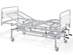 Letto a Tre Sezioni Ad Altezza Variabile - 2 Manovelle - con Ruote