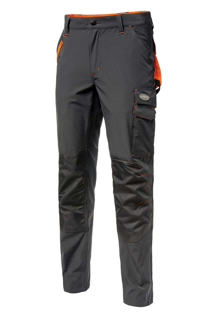 Pantalone estivo Logica PAPETE Super Stretch Light colore Grigio/Arancio — foto ufficiale Logica Professional