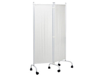 Paravento a 2 ante bianco plastica