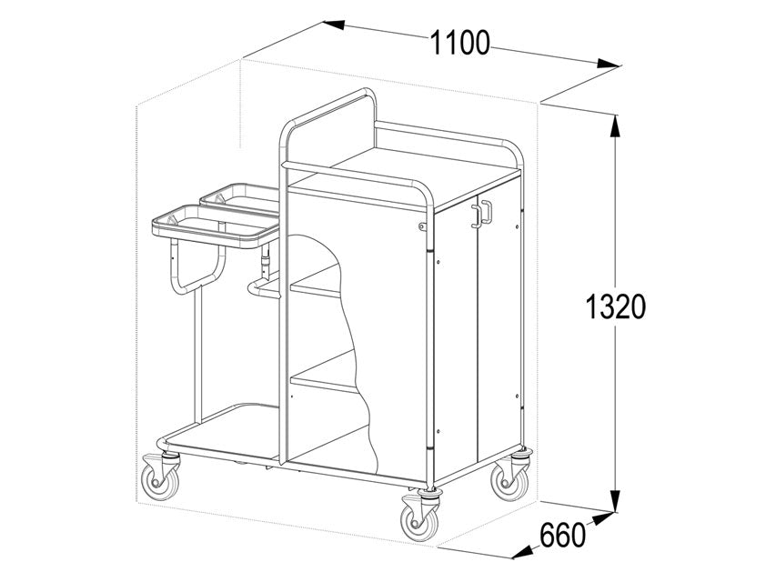 Carrello Lavanderia Laminato _a