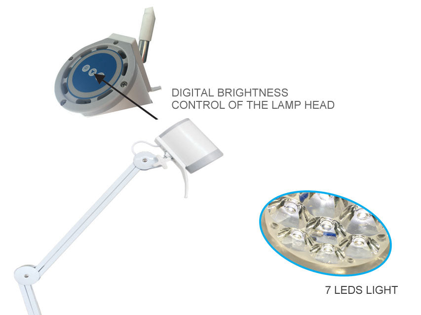 Lampada Hyridia A 7 Led Con Braccio A Pantografo _a