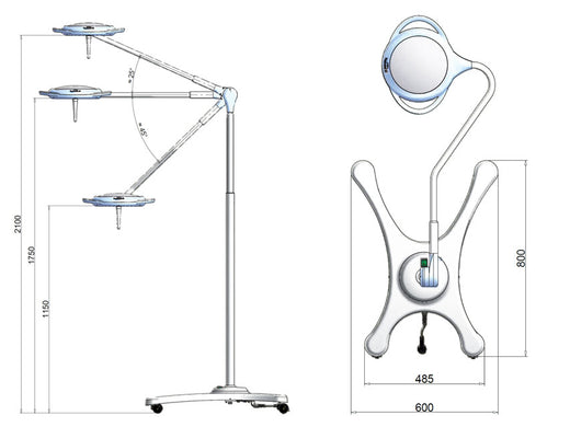 Lampada Scialitica Pentaled 28