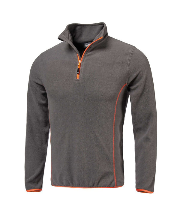 Micropile da lavoro Logica ANUBI termico zip corta 200 gr - Grigio/Arancio
