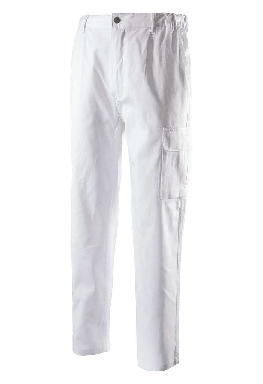 Pantalone da lavoro Logica 9030 100% cotone 4 tasche - Bianco