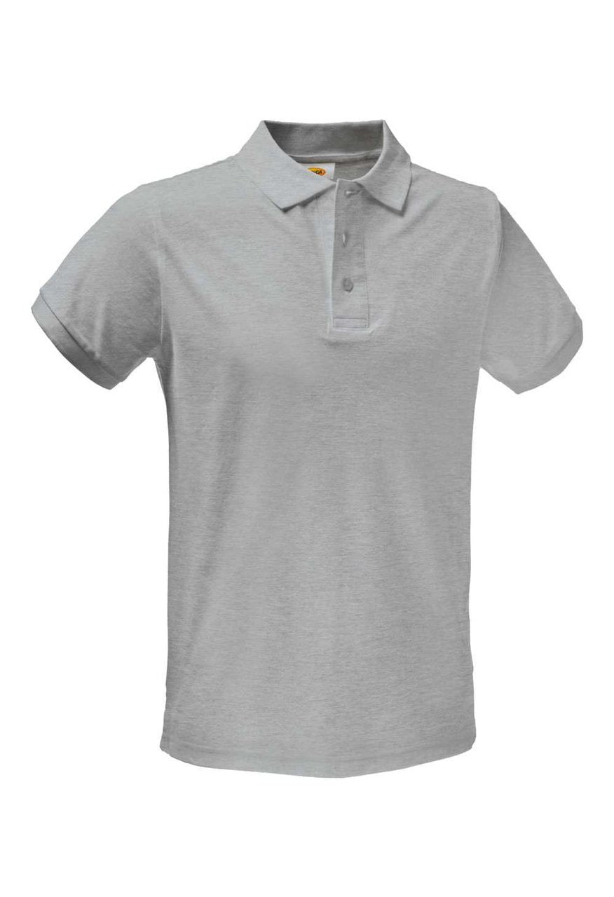 Polo da lavoro Logica SOLARIS piquet top 220 gr - Grigio melange
