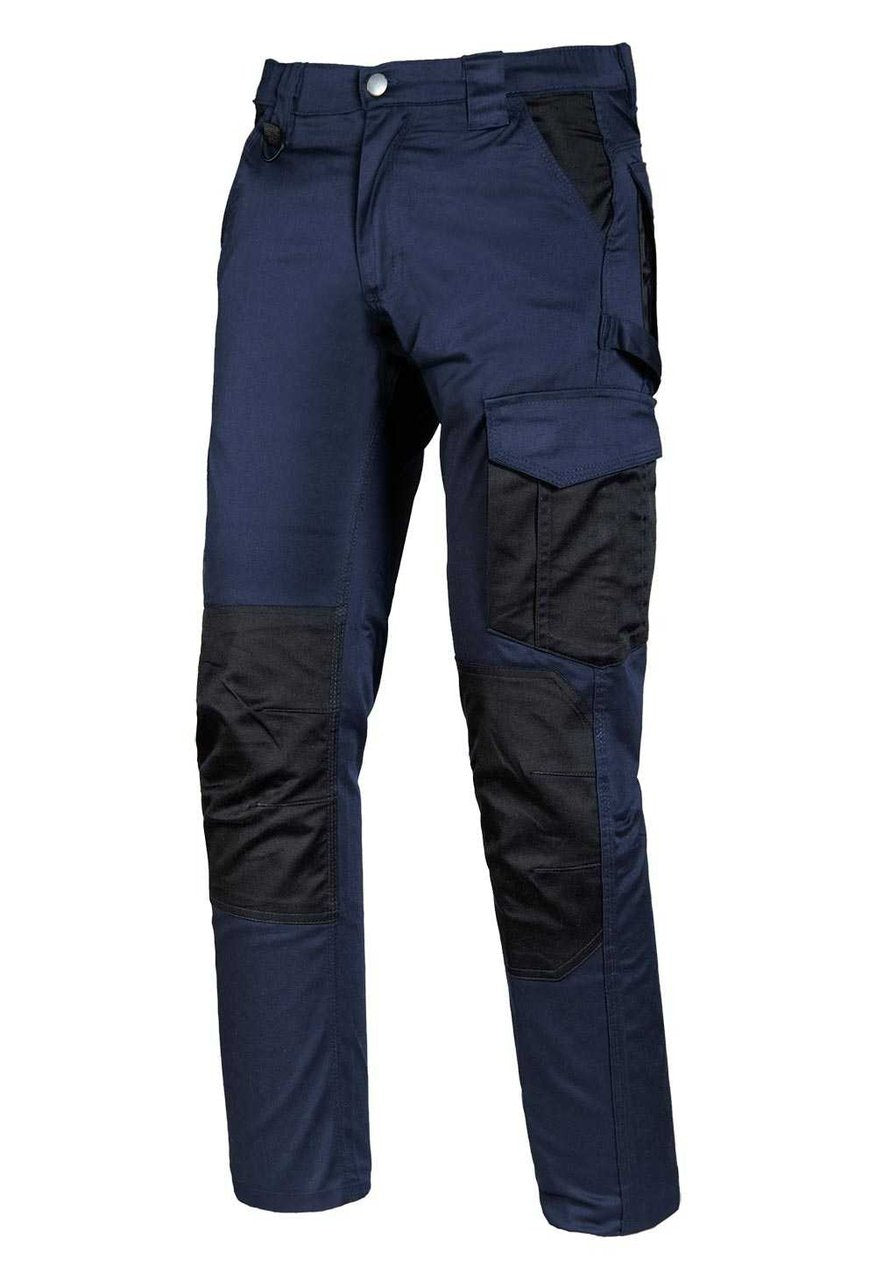 Pantalone da lavoro Logica CARGO tecnico stretch 240 gr - Blu/Nero