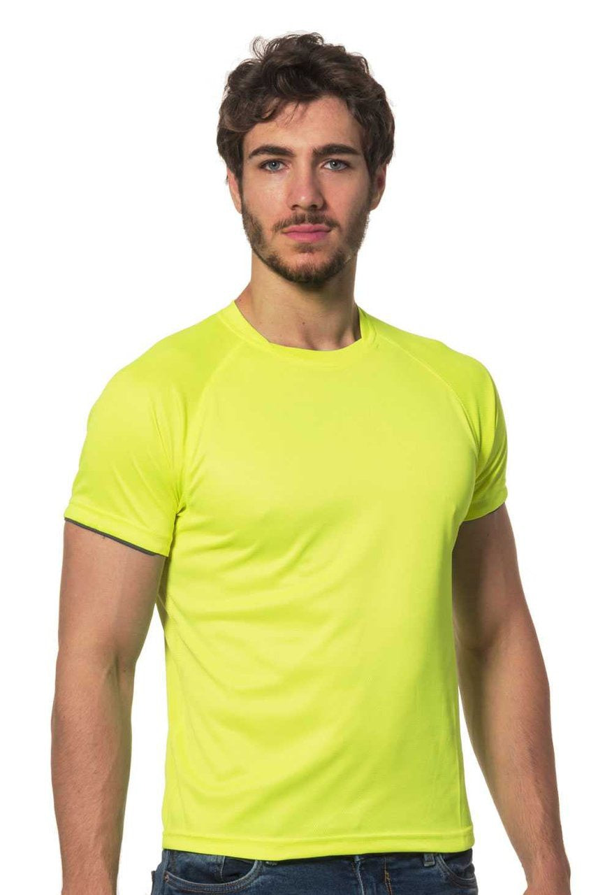 T-shirt da lavoro Logica QUICKDRY tecnica cool-dry 120 gr - Giallo fluo