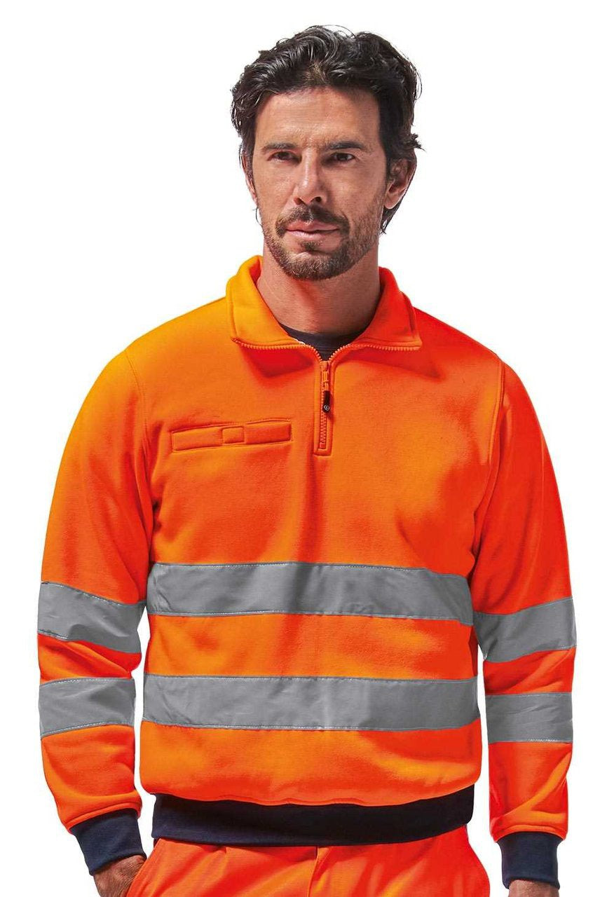 Felpa alta visibilita Logica STUARTHV - Arancio
