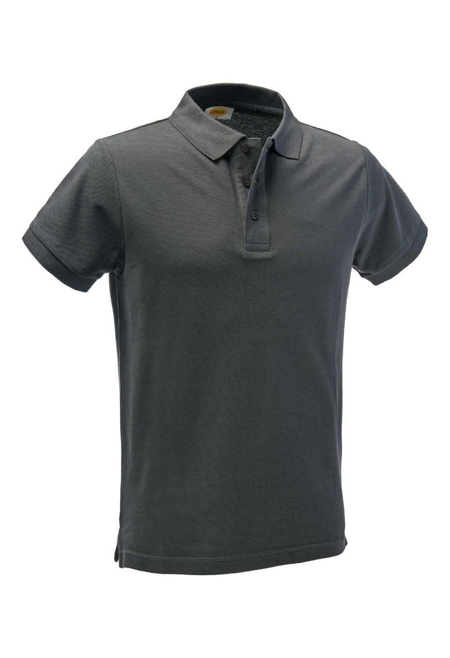 Polo da lavoro Logica SOLARIS piquet top 220 gr - Grigio scuro