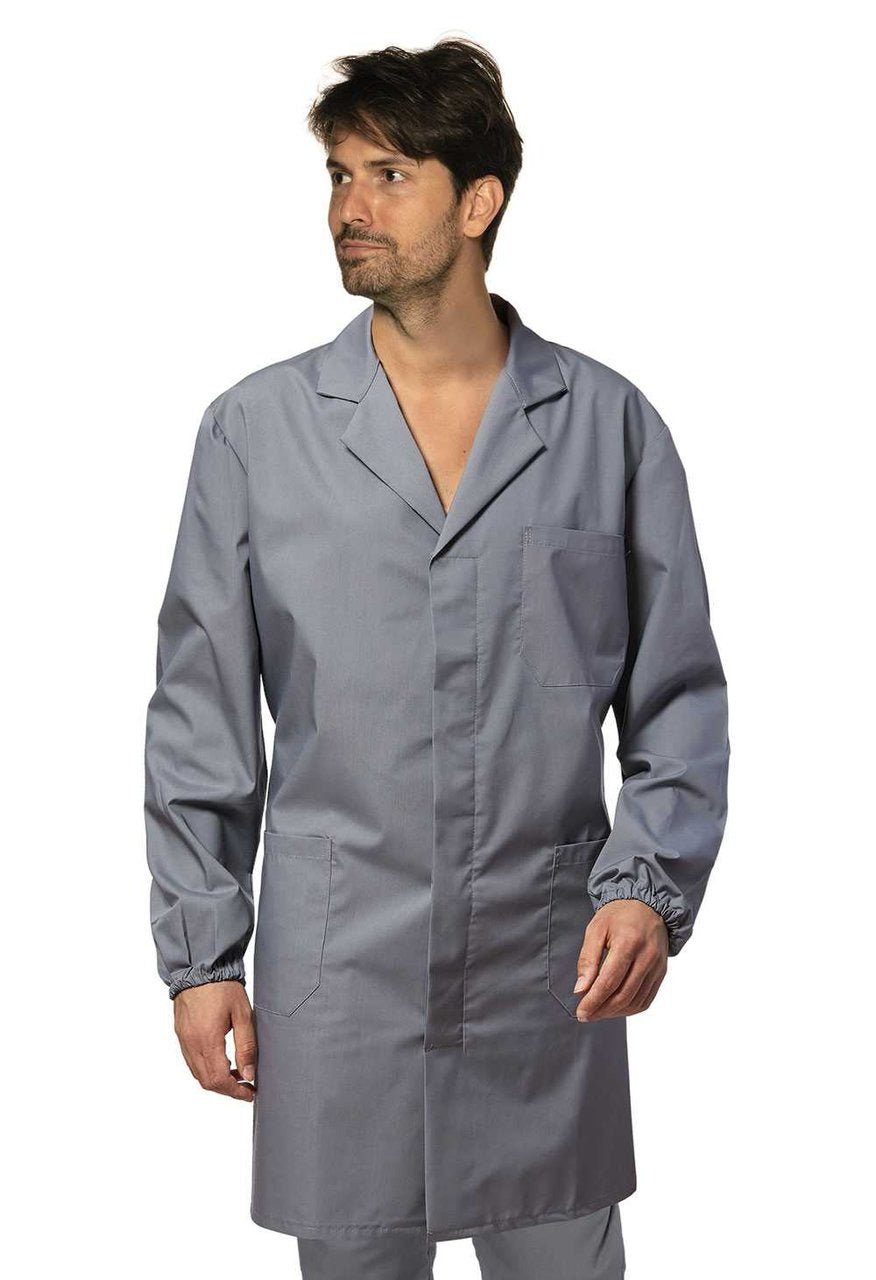Camice da lavoro Logica 9100TK unisex 65/35 con tasche - Grigio