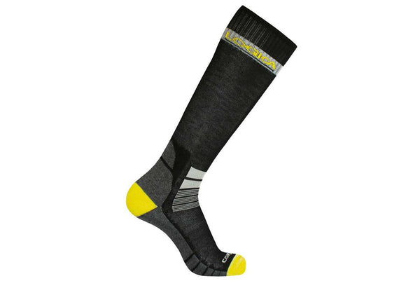 Calzino lungo tecnico KNEEK in Cordura Nero-giallo — foto ufficiale Logica Professional
