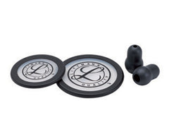 KIT LITTMANN 40016: 2 membrane+anello+olive per Classic III, Cardiology IV-nero