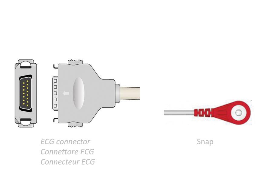 Cavo Paziente Ecg 2,2 M