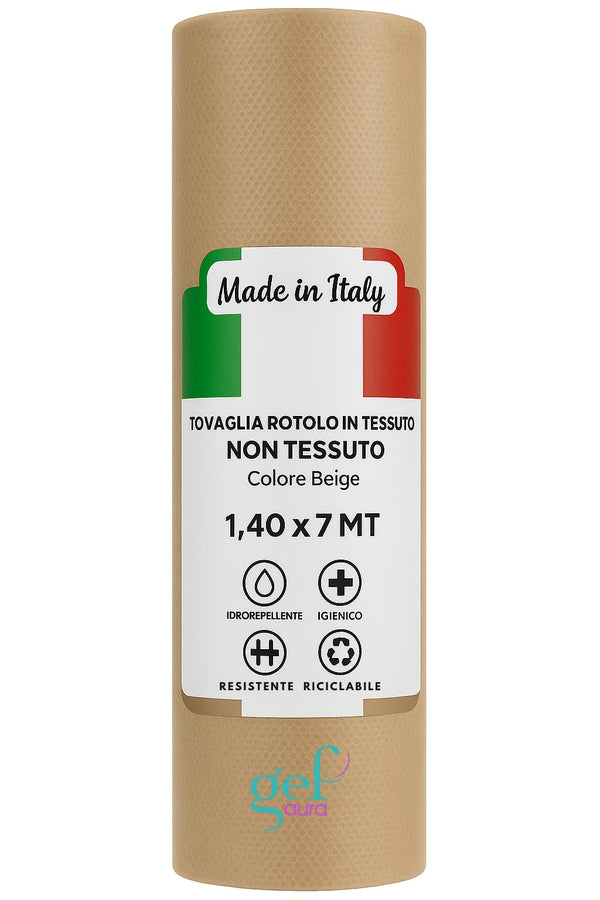 Rotolo Tovaglia TNT 1,4x7 m Monouso Professionale – Idrorepellente, Traspirante, Resistente – Certificato Oeko-Tex® – Made in Italy per Hotel, Ristoranti e Catering