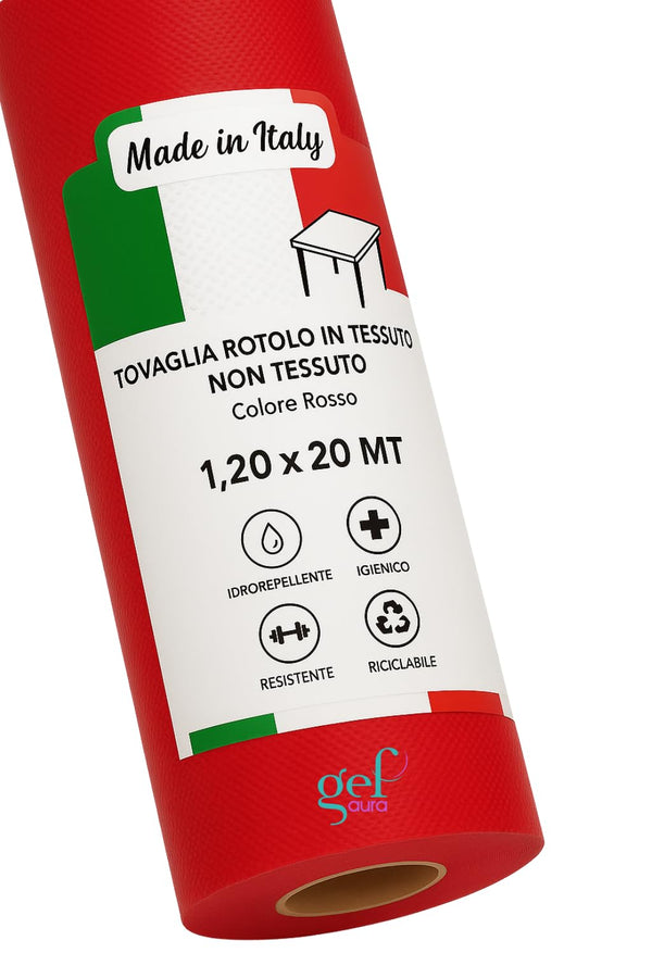Rotolo Tovaglia TNT 1,2x20 m Monouso Professionale – Idrorepellente, Resistente, Spunbond 50 g/m² – Certificato Oeko-Tex® – Made in Italy per Hotel, Ristoranti e Catering