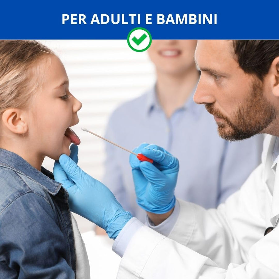 Test rapido streptococco A professionale All Test - Cartone 500 test (25 scatole da 20)