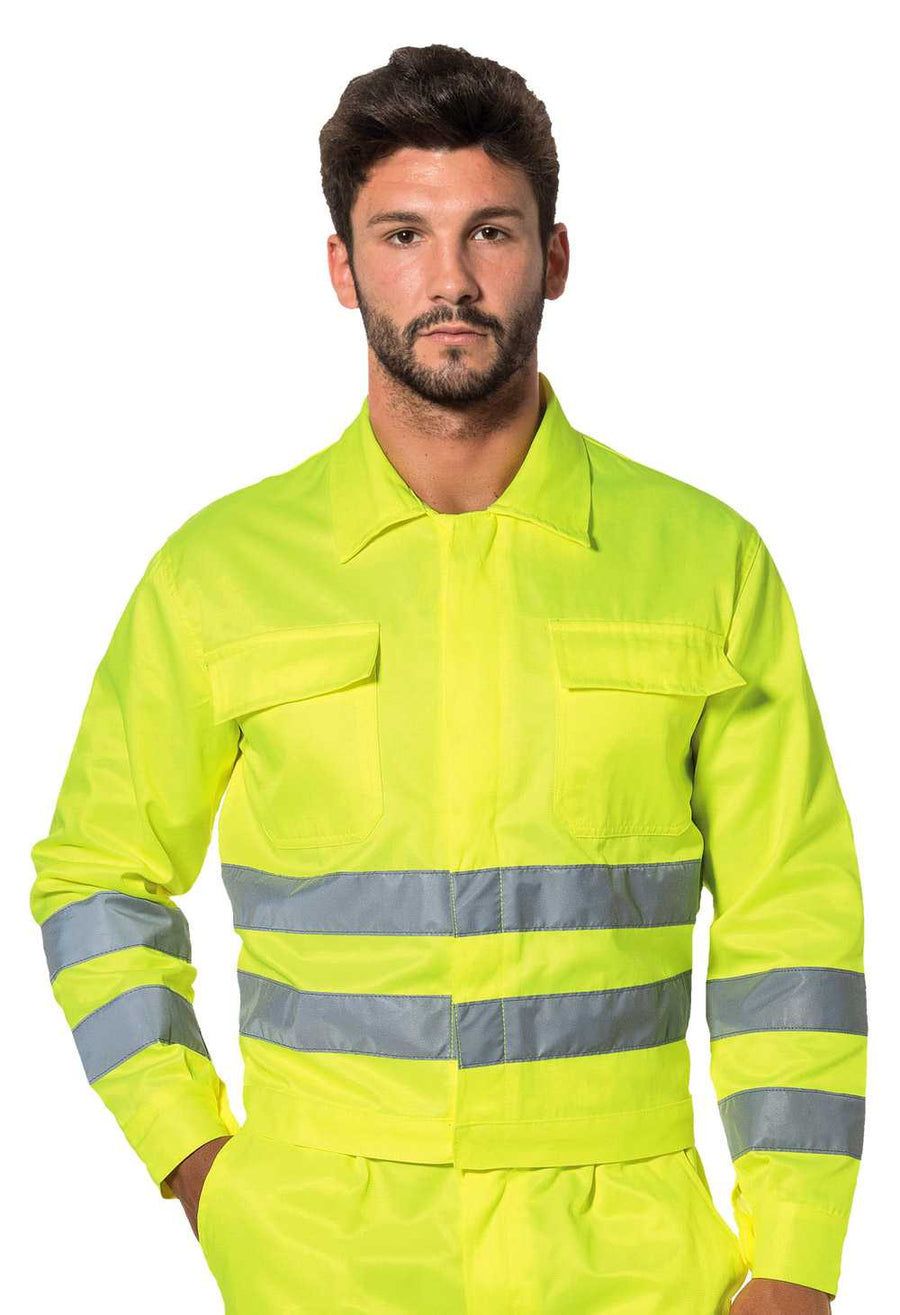 Giubbino HV fustagno 845PILHV colore Giallo — foto ufficiale Logica Professional