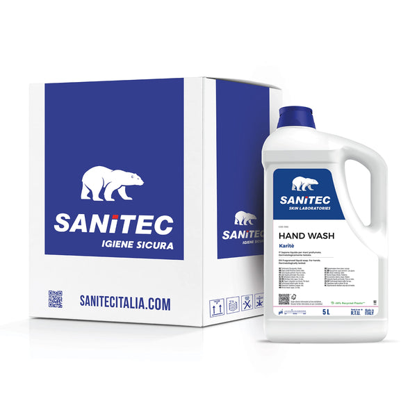 Hand Wash Karité 1050 SANITEC - Sapone Liquido Mani Profumato con Glicerina - 2 Taniche da 5 Litri