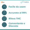 GEF Medica - Test Antidroga Salivare Rapido - Screening di Sostanze THC in 5 Minuti - Autotest Monouso, Non Invasivo e Preciso - Kit Completo
