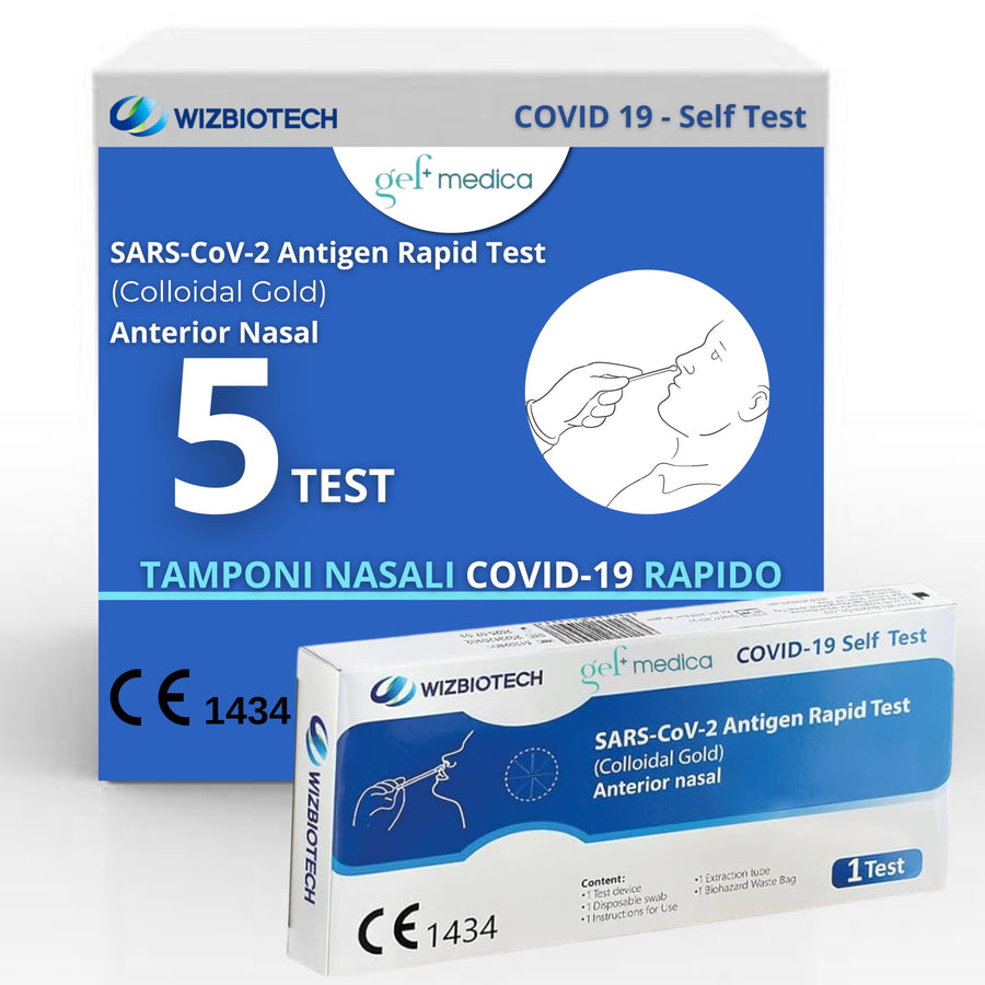Tampone rapido Covid-19 Wizbiotech Gef Medica - modo d uso e sintomi
