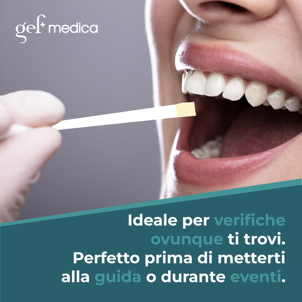 Test rapido alcol salivare Alltest self test - kit da 1 a 10 test