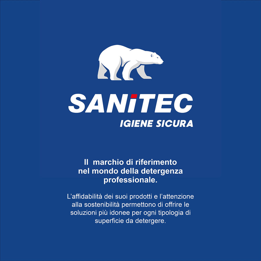Crystal 1866-Sanitec - detergente multiuso per vetri e specchi anti-alone - 6 flaconi 750ml