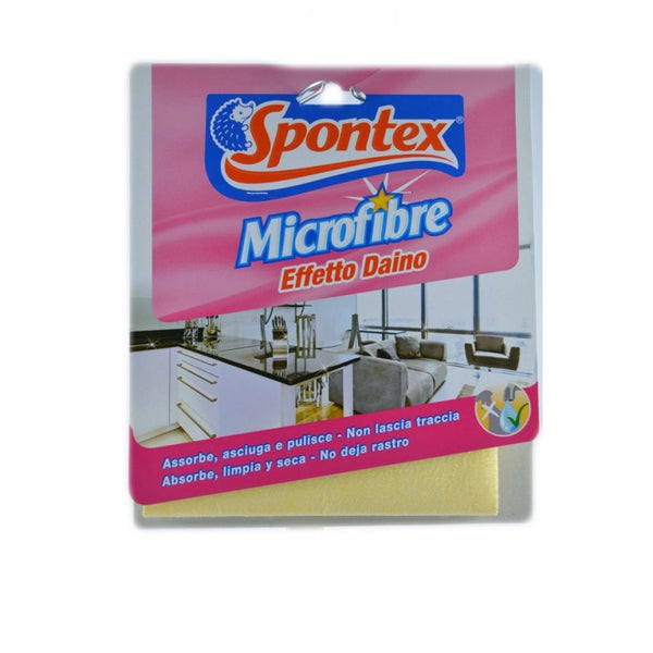 Spontex Panno Microfribra Effetto Daino – Cartone 25 pz