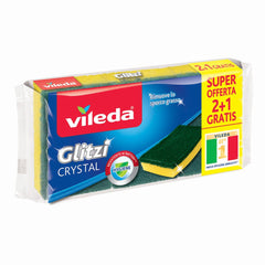 Vileda Glitzi Crystal Spugna+retina pz 3 – Cartone 30 pz