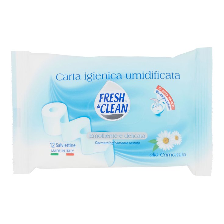 Fresh&Clean Salviette Carta Igienica Pz 12