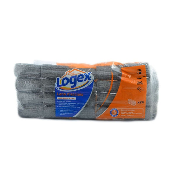 Logex Tamponi Acciaio pz 24 – Cartone 24 pz