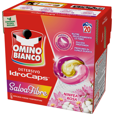 Omino Bianco B Idrocaps Salva Fibre pz 20 – Cartone 8 pz