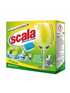 Scala Lavastoviglie Tabs pz 16 Limone – Cartone 16 pz