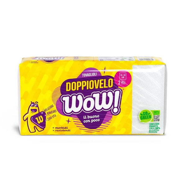 Wow! Tovaglioli Doppiovelo 33x33 pz 90 – Cartone 15 pz