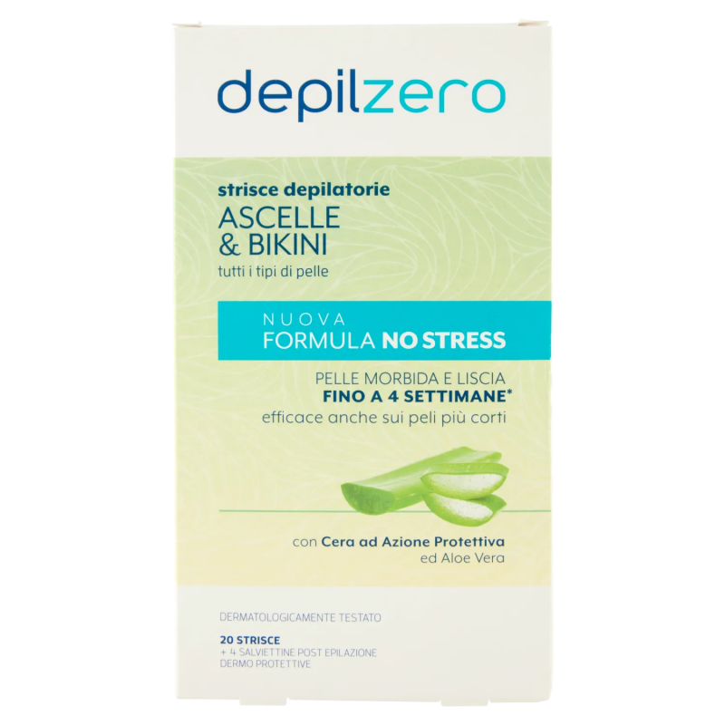 Depilzero Strisce Ascelle&bikini pz 20 – Cartone 12 pz