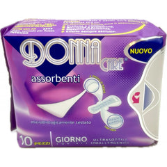 Donna Care Assorbenti pz 10 Lungo con Ali – Cartone 36 pz
