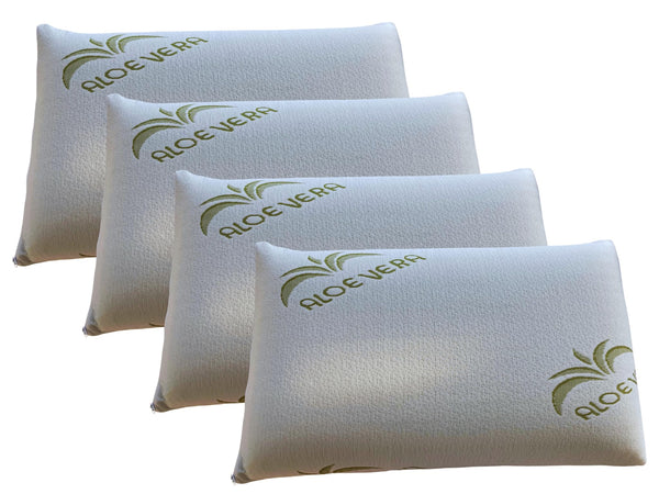 Set 2 Federe Aloe Vera 50x80 cm HORECA - Tessuto Poliestere 140 g/m² con Zip - Professionali per Hotel e B&B