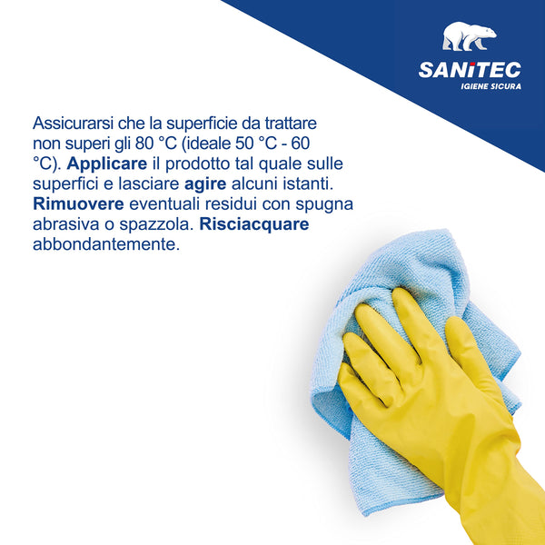 Sanitec 1960-S Fornonet - Detergente Alcalino Schiumogeno Forni Grill Piastre - Cartone 6 Flaconi da 750ml (4,5L Totali)
