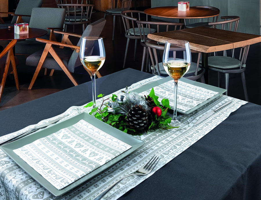 Pocket Airlaid 40x35 cm effetto tessuto (50 pezzi) - porta posate monouso eleganti per hotel, ristoranti e catering - made in Italy