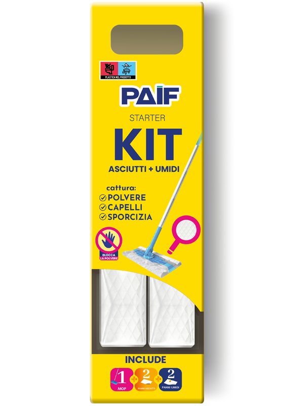 Paif Scopa Kit+4panni – Cartone 6 pz