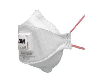 3M™ Aura™ 9332+ Respiratore monouso FFP3 con Valvola - Cartone da 120 Pezzi