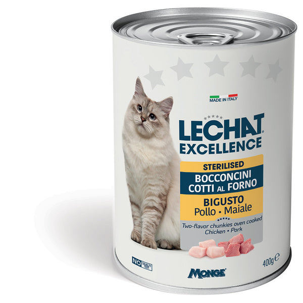 Monge Monge Lechat Excel.Gatto Bocc.Pollo&Maiale 400Gr